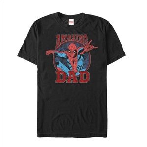 Men’s Marvel Spider-Man Amazing Dad T-shirt - Black - 3XL